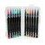 SET OF 12 BRUSH MARKERS - BRUSH MARKERS - BRIGHT COLOURS