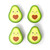 SET OF 4 BAG CLIPS - BAG CLIPS - AVOCADO