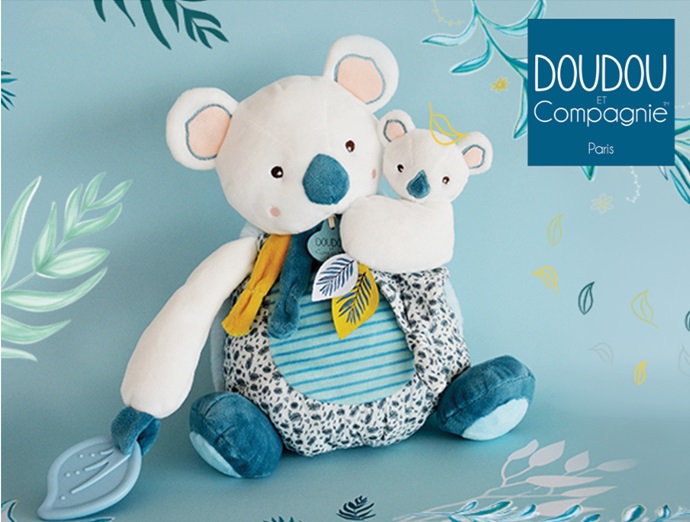 Cape de bain et doudou - Yoca le koala - Doudou et Compagnie