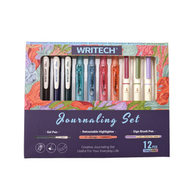 COLOR CODED JOURNAL SET 12PCS PAPER BOX (VINTAGE COLORS) Pen Paper Gift