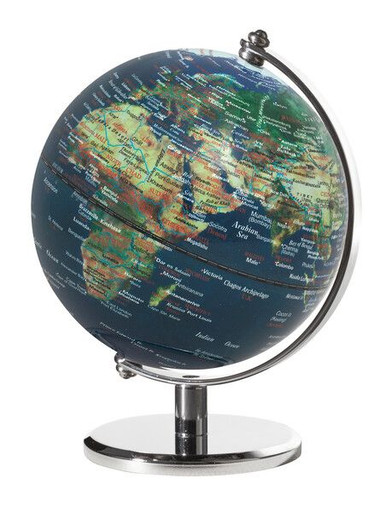 TROIKA Wereldbol Gagarin 13cm Zwart-zilver