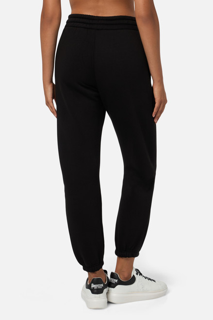 Pantalone Basico Nero Con Patch Black