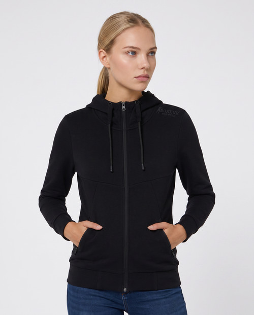 Felpa Interlock Nera