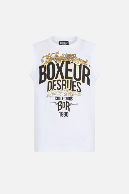 Canotta Kids  Graficata  White-Gold