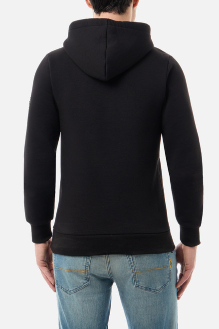 Felpa Black-Gold Con Cappuccio