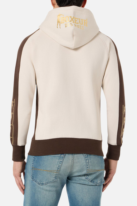 Felpa Con Cappuccio Butter Con Inserti A Contrasto