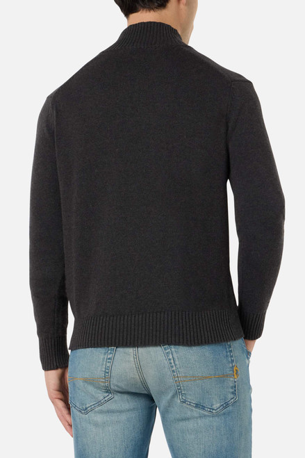 Maglione A Collo Alto Anthracite Mel