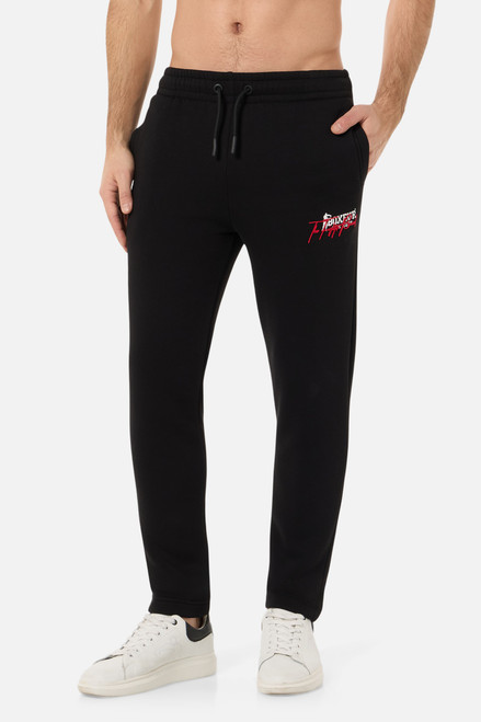 Pantaloni Neri Con Logo Dietro