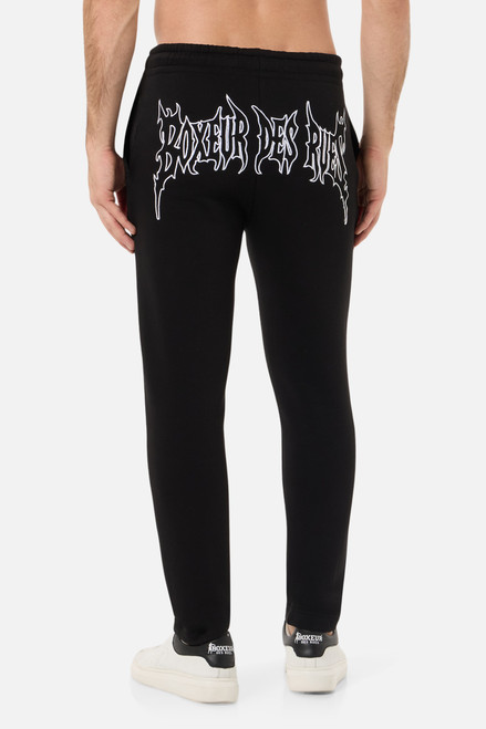 Pantaloni Neri Con Logo Dietro