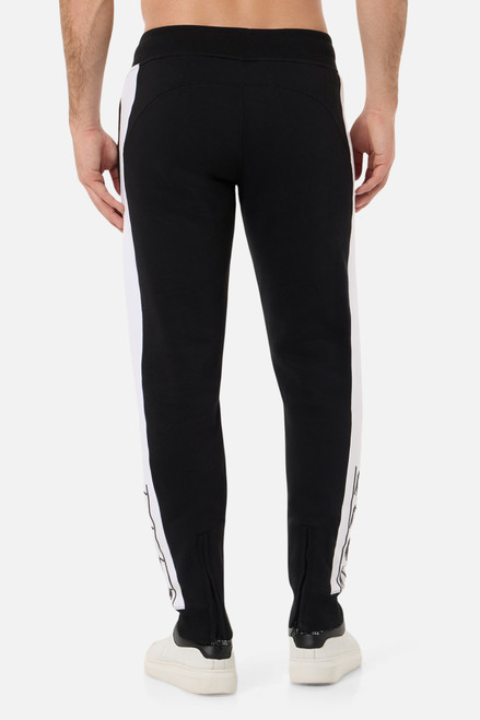 Pantalone Lungo Nero Con Inserti