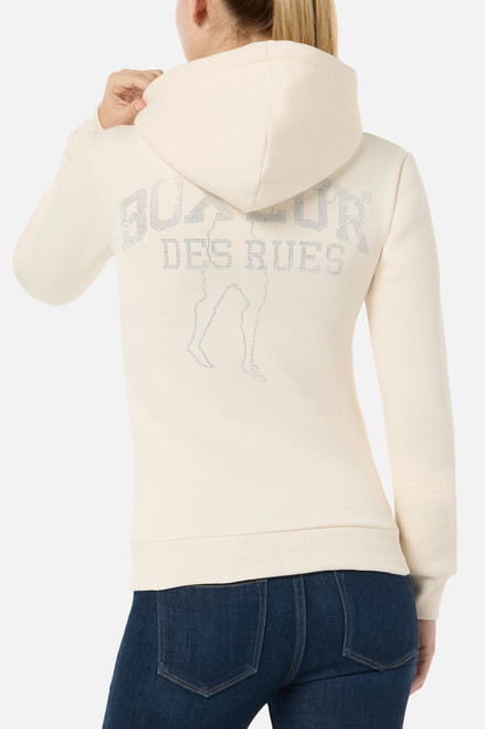 Felpa Logata Butter Con Cappuccio E Zip