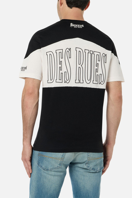 T-Shirt A Blocchi Di Colore Black