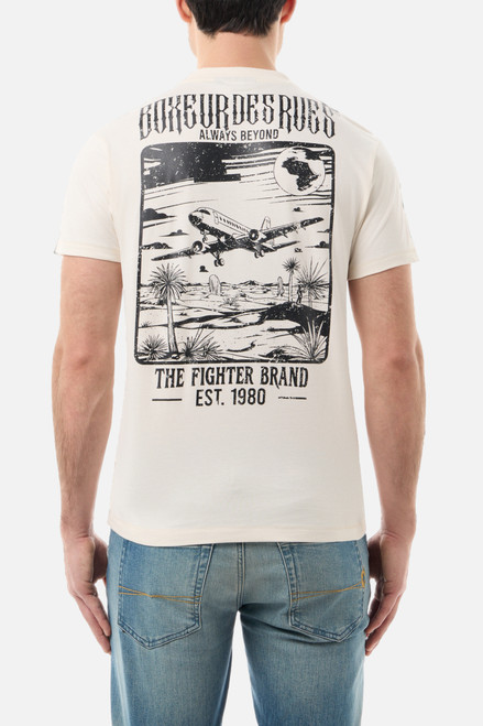 T-Shirt In Stile Vintage Butter