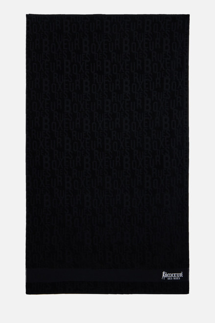 Telo All-Over Effetto Spugna Black