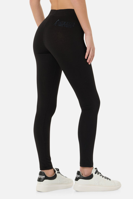 Leggings Neri Con Strass