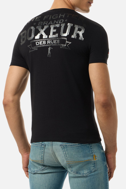 T-Shirt Manica Corta Iconica Black-Titanium