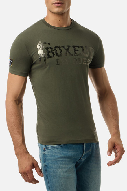 T-Shirt Manica Corta Iconica Olive Green