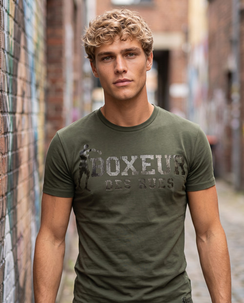 T-Shirt Manica Corta Iconica Olive Green