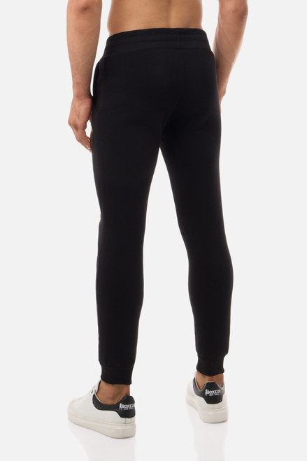 Pantalone Slim Fit Con Logo Black-Gold
