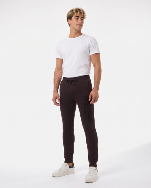 Pantalone Slim Fit Con Logo Chocolate Fondant