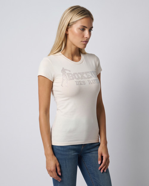 T-Shirt Warm Blank Con Strass