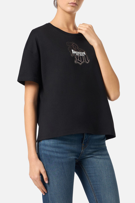 T-Shirt Manica Corta Gotica Nera