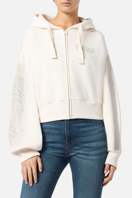 Felpa Cappuccio Zip Warm Blank