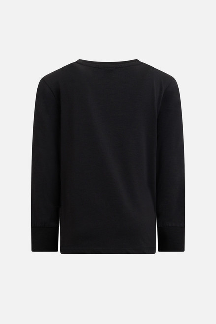 T-Shirt Manica Lunga Nera E Oro