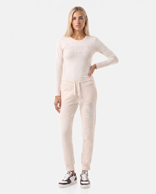 Pantalone Warm Blank Con Strass