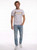 T-Shirt Iconica White con logo Gold