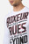 T-Shirt A Manica Lunga White con Grafica Black e Red