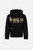 Felpa Nera Con Cappuccio  Black-Gold