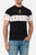 T-Shirt Nera Con Inserto In Contrasto Black-Gold