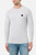 Maglione Girocollo Grigio Con Patch