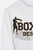 T-Shirt Bianca E Oro A Manica Lunga Con Stampe Oro White-Gold