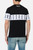 T-Shirt Nera Con Inserti A Contrasto