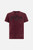 T-Shirt In Stile Vintage Bordeaux Acid
