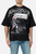 T-Shirt Over Graficata In Stile Chicano Black