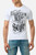 T-Shirt Bianca Graficata In Stile Chicano