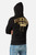 Felpa Logo Nera Con Cappuccio E Zip