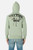 Felpa Logo Salvia Con Cappuccio E Zip