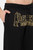 Pantalone Con Logo Frontale Black-Gold