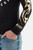 T-Shirt A Manica Lunga Black-Gold
