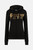Felpa Logo Nera Con Cappuccio E Zip