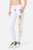 Pantalone White-Gold con Logo
