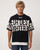 T-Shirt Manica Corta Over Fit All Over Nera