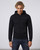 Felpa Cappuccio Full Zip Nera Black