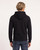 Felpa Cappuccio Full Zip Nera Black