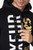 Felpa Cappuccio Zip Over Gotica Nera