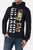 Felpa Cappuccio Zip Over Gotica Nera